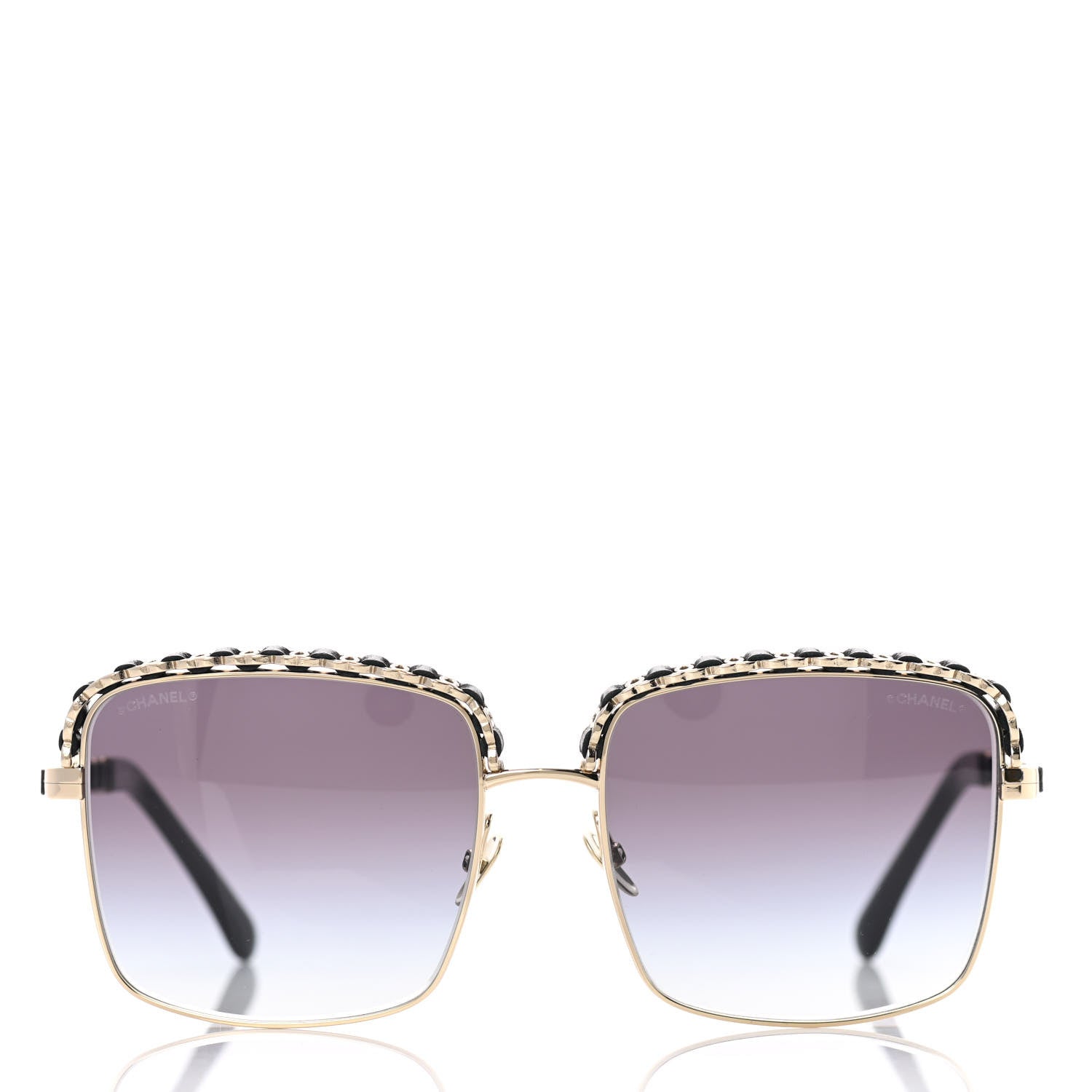 Chanel Metal Square Chain Sunglasses 71369 Grey 2 of 8