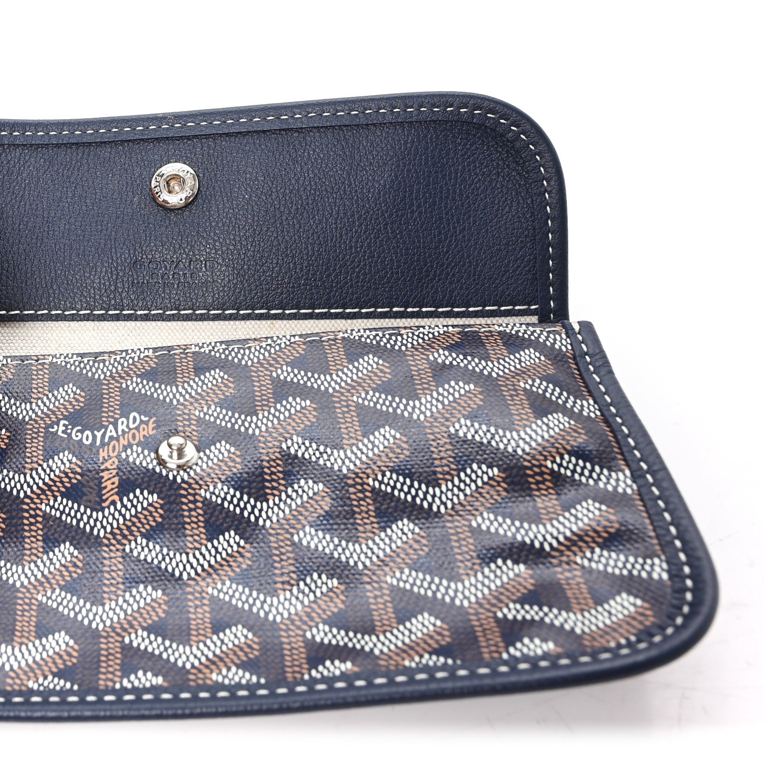 Goyard Goyardine Pouch Navy 6 of 6