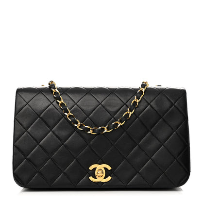 Chanel Lambskin Quilted Small Single Flap Black 1 of 11
