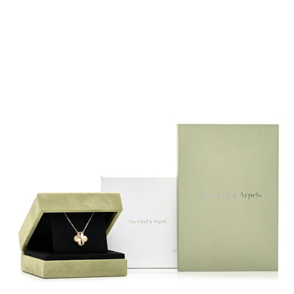 Van Cleef & Arpels 18K Yellow Gold Guilloche Vintage Alhambra Pendant Necklace 6 of 6