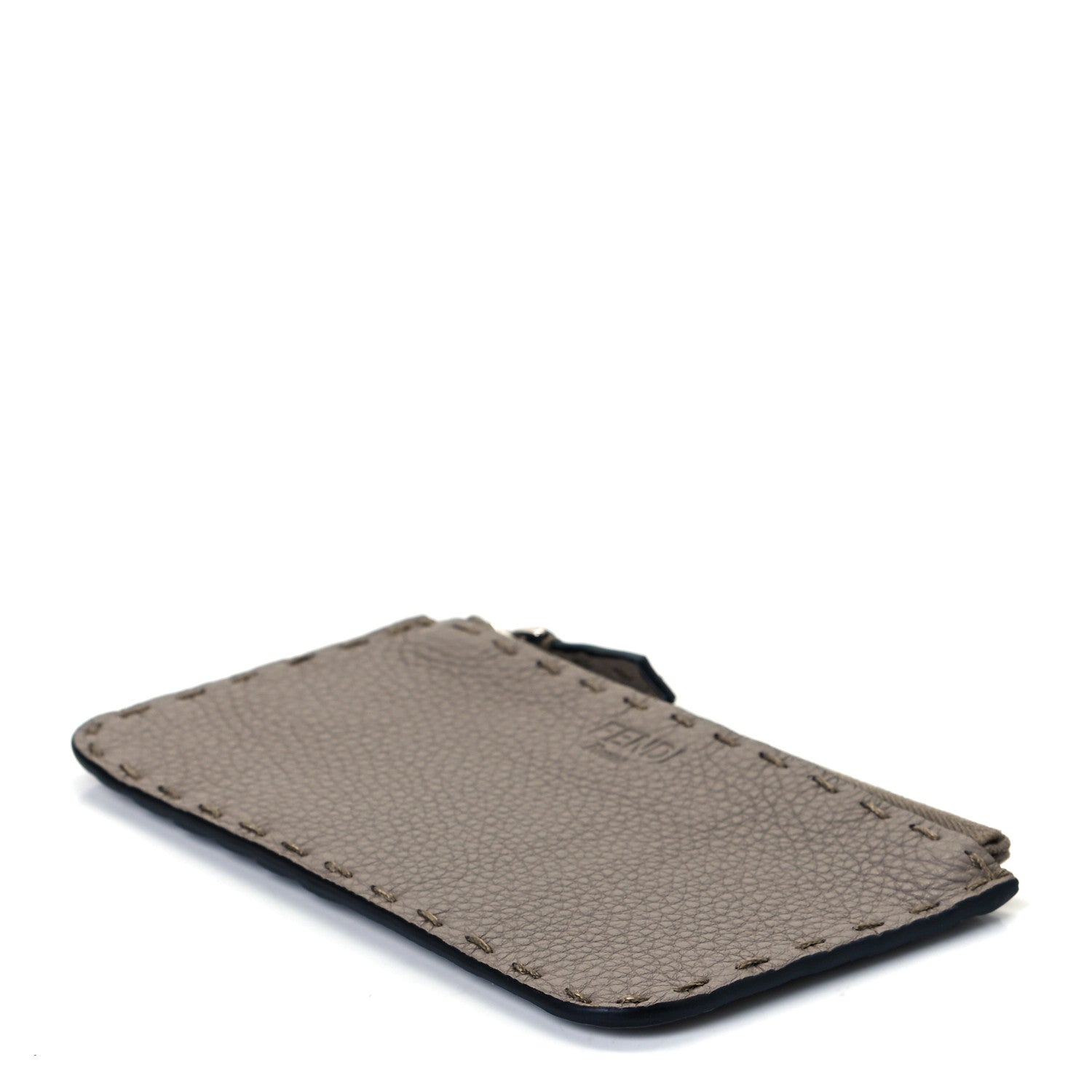 Fendi Cuoio Romano Selleria Zip Card Holder Corda 6 of 7