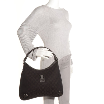 Gucci Monogram Abbey D Ring Hobo Brown 2 of 7