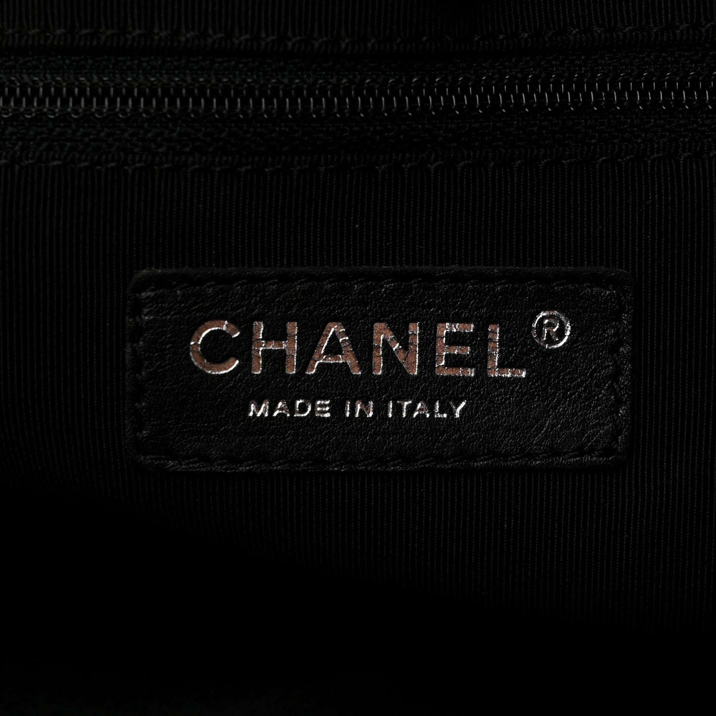 Calfskin CC Chevron All Day Long Boston Black