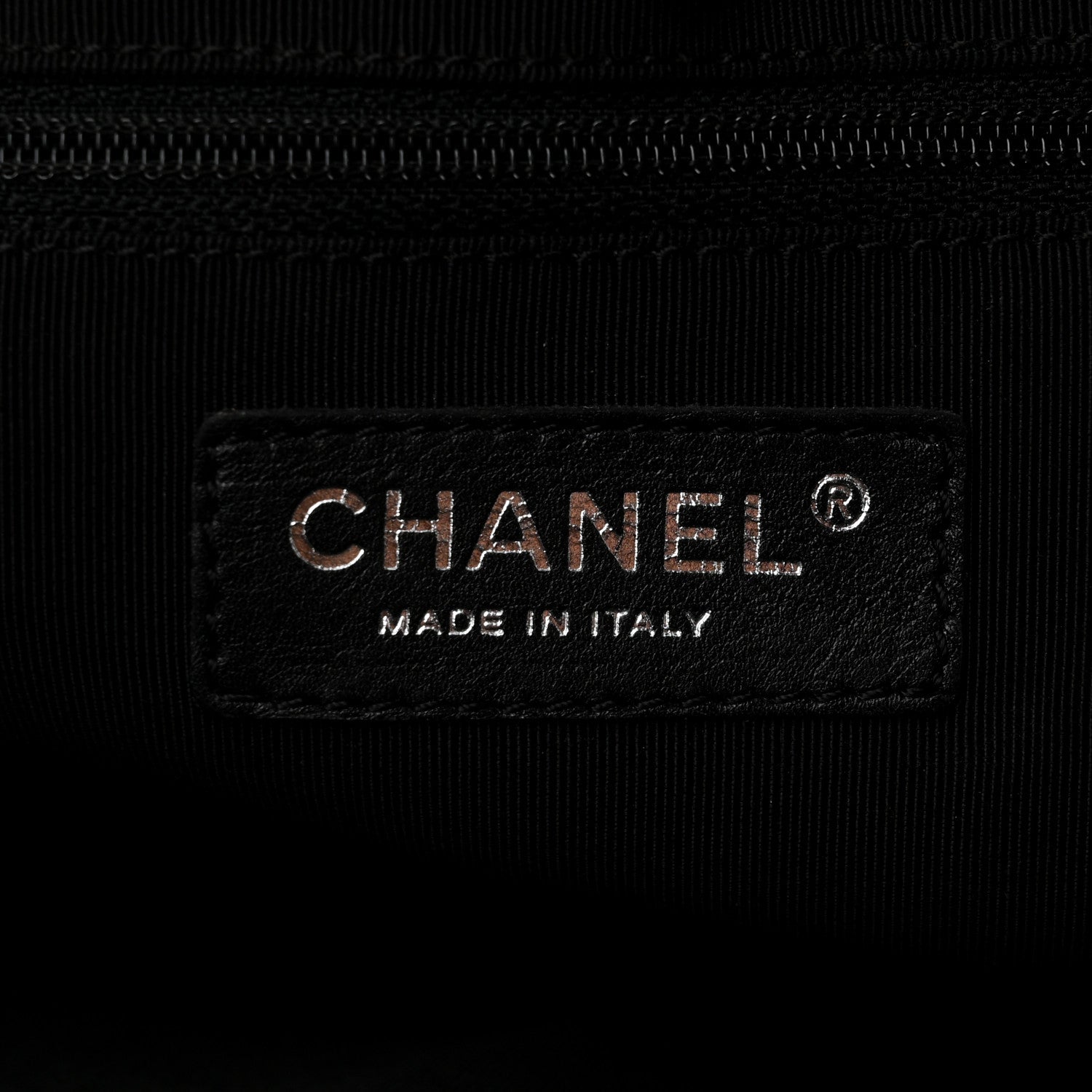 Chanel Calfskin CC Chevron All Day Long Boston Black 6 of 10
