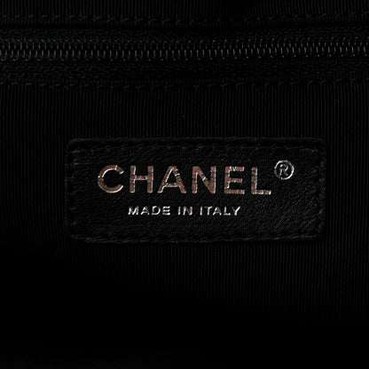 Chanel Calfskin CC Chevron All Day Long Boston Black 6 of 10