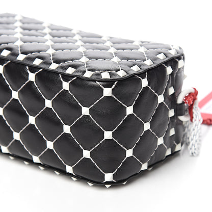 Valentino Garavani Lambskin Free Rockstud Spike Camera Bag Black 7 of 8