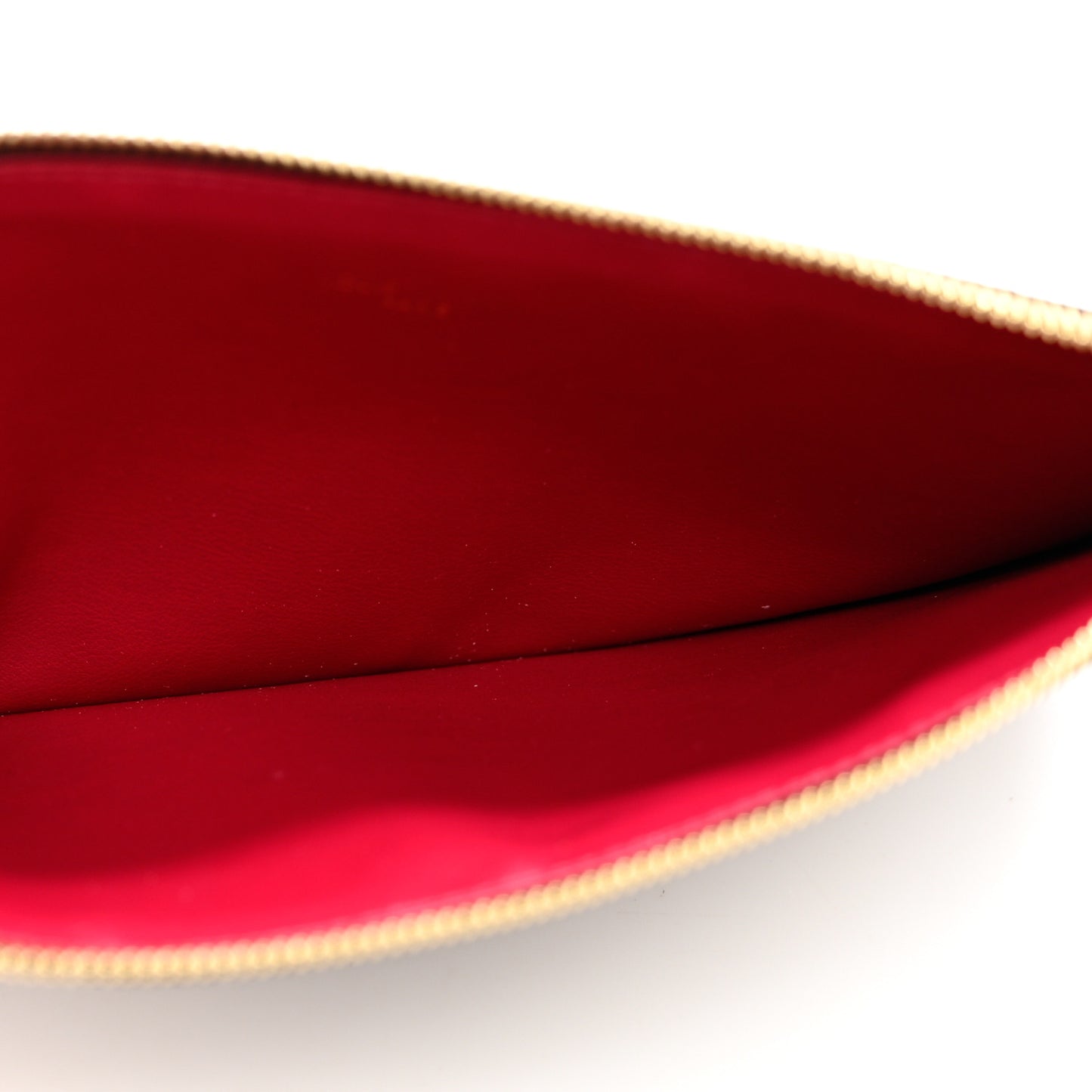 Monogram Felicie Chain Wallet Zippered Insert Fuchsia