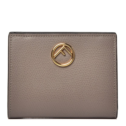 Fendi Vitello Cruise F is Fendi Compact Bi-Fold Wallet Tortora 1 of 7