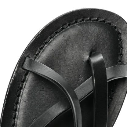 Saint Laurent Calfskin Nu Pieds Sandals 38 Black 8 of 11