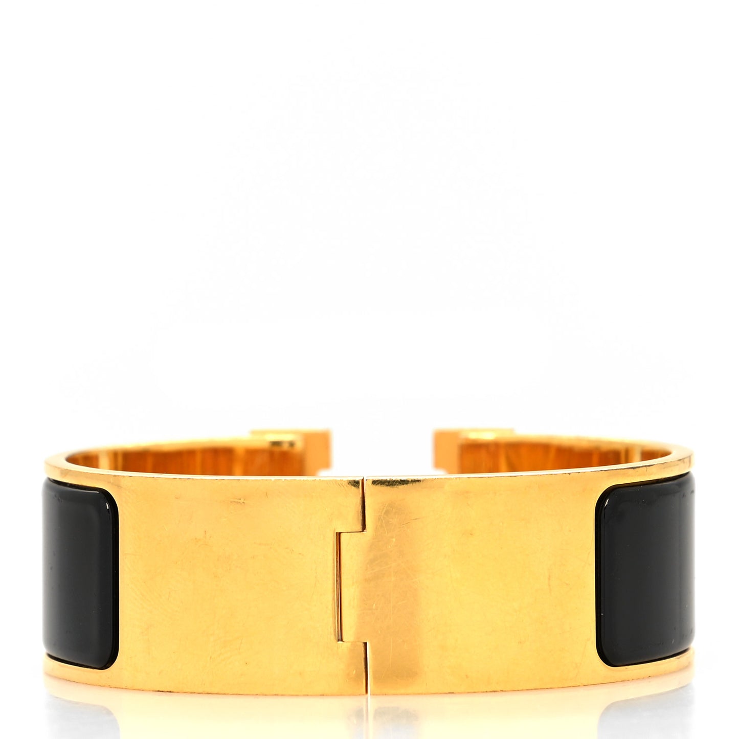 Enamel Wide Clic Clac H Bracelet PM Black