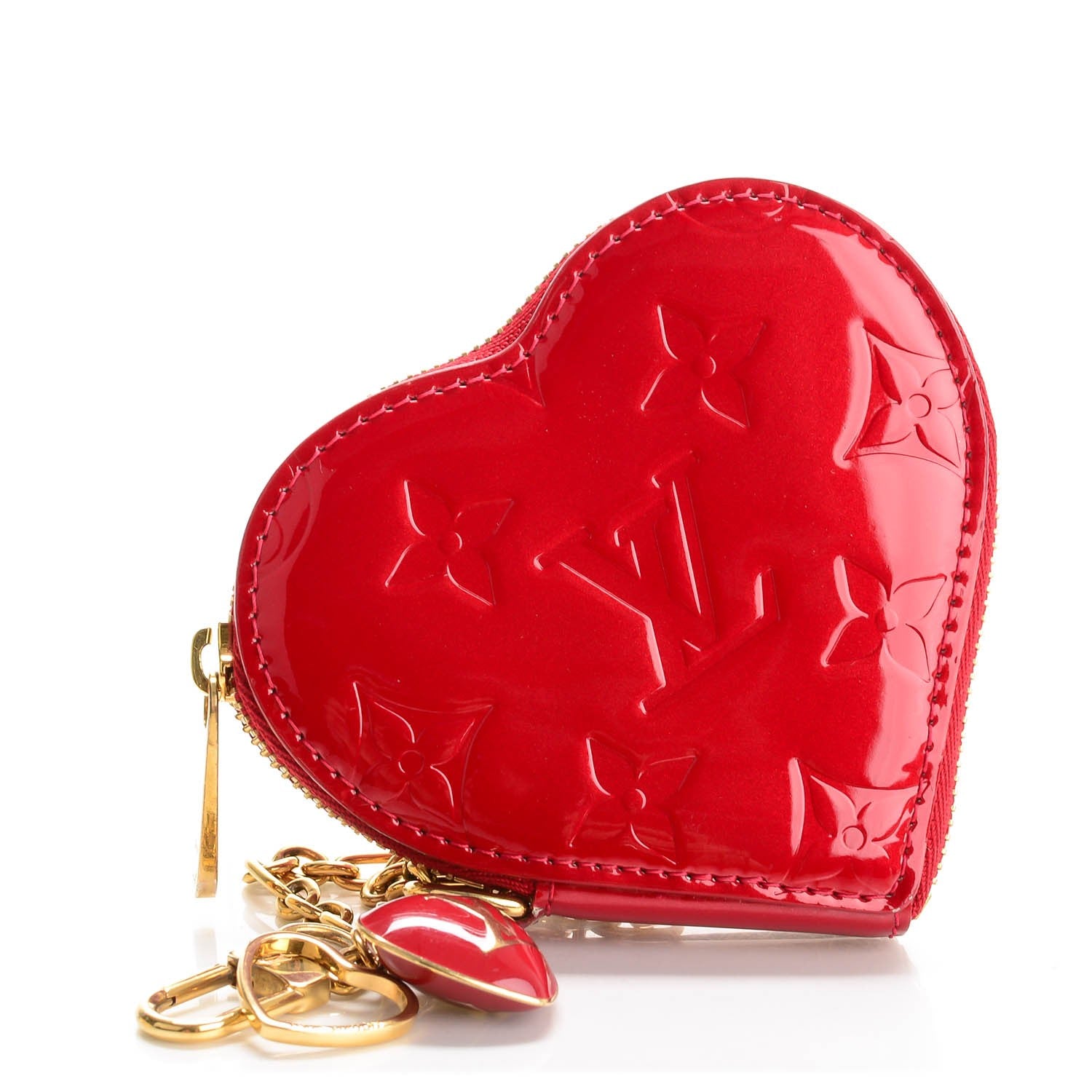 Louis Vuitton Vernis Coeur Heart Coin Purse Pomme D'Amour 1 of 7