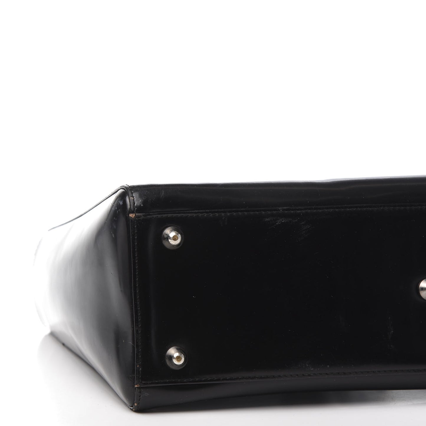 Glazed Calfskin Large Lady Dior Black