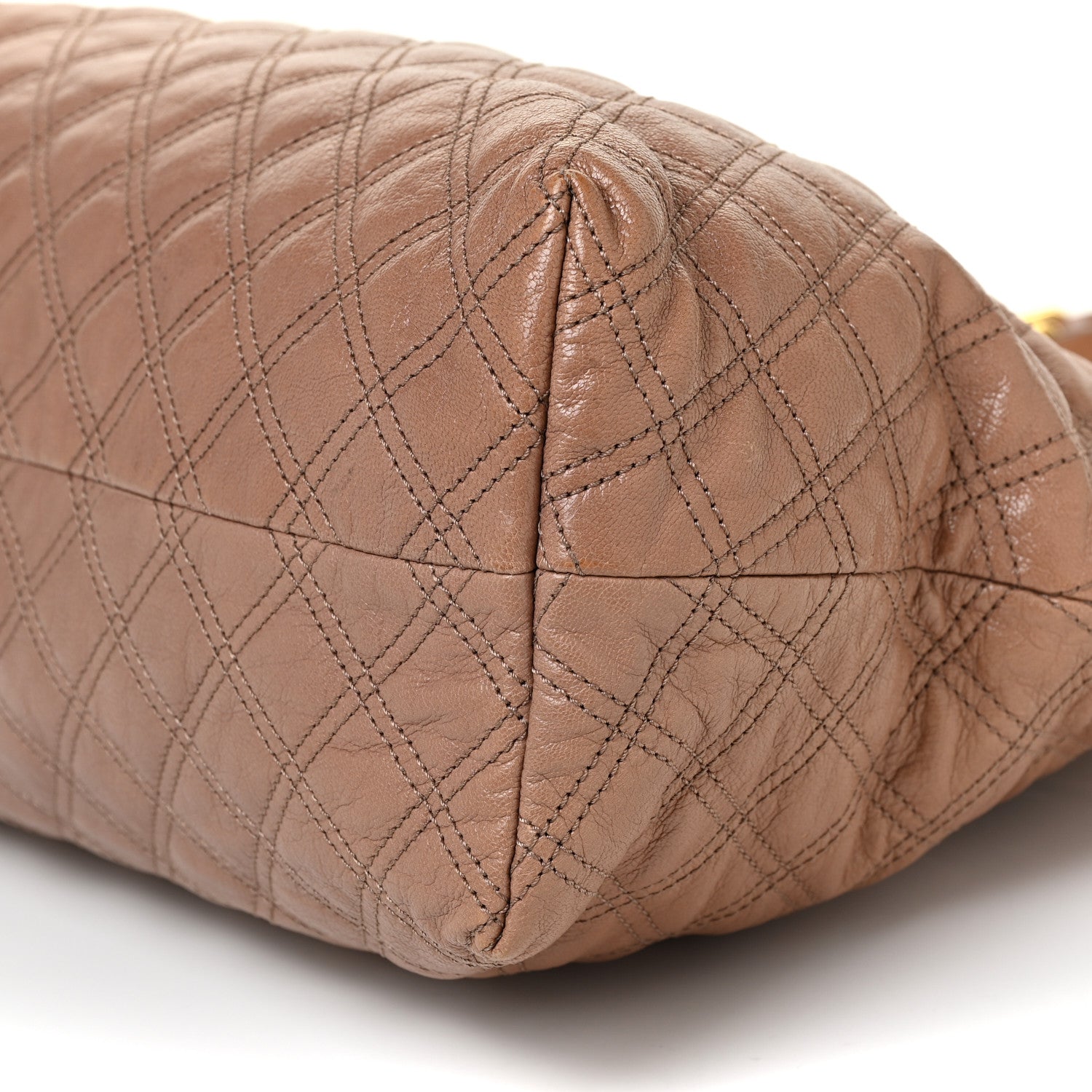 Marc Jacobs Calfskin Quilted Rio Satchel Tote Bag Brown 9 of 16