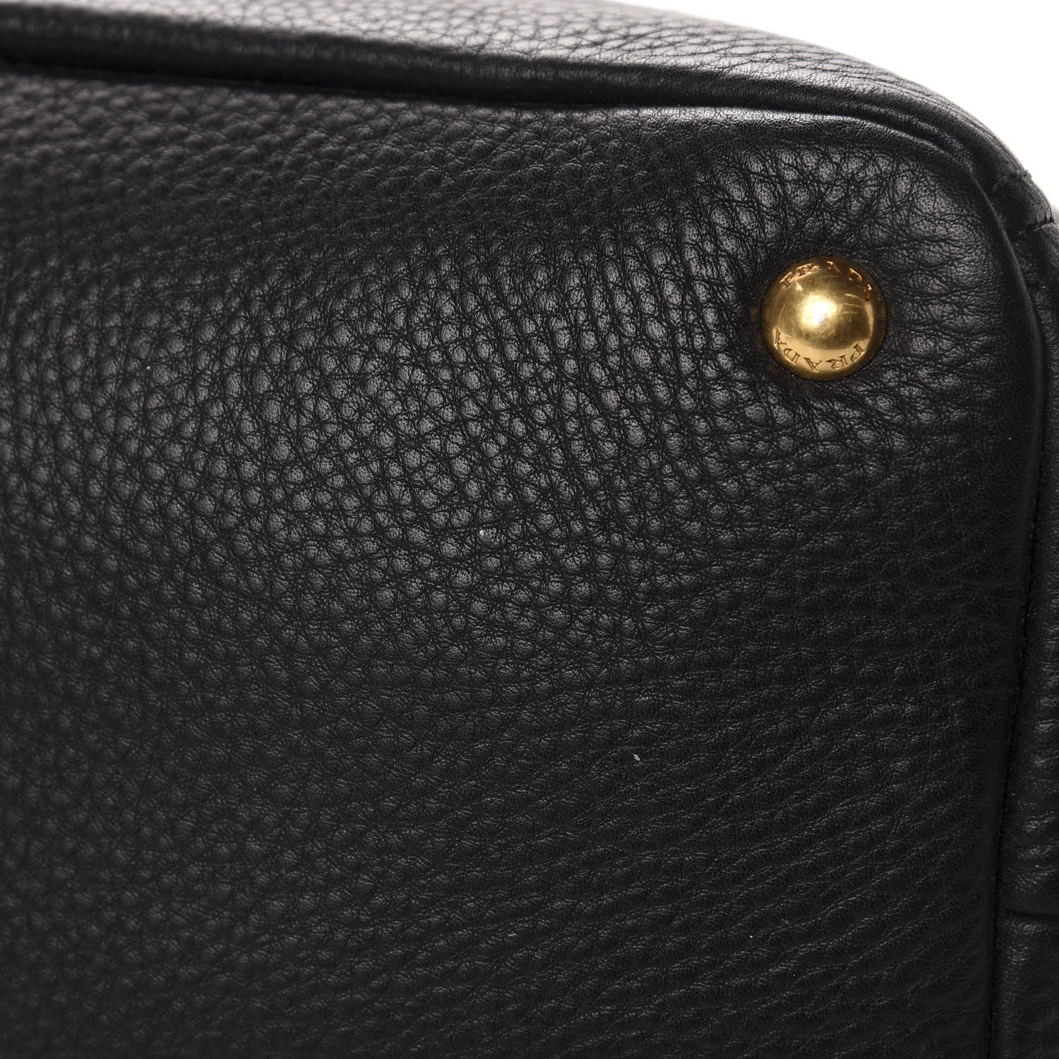 Prada Vitello Daino Tote Black 11 of 12