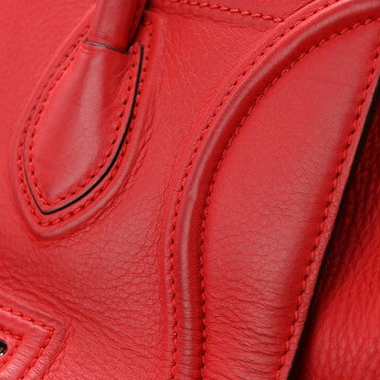 Celine Supple Calfskin Medium Phantom Luggage Red 16 of 17