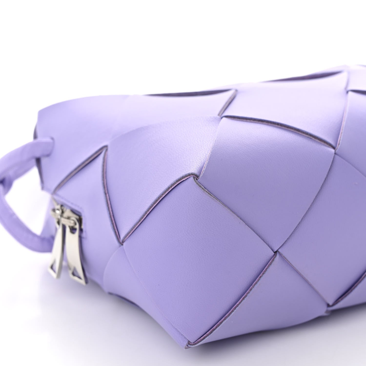 Bottega Veneta Lambskin Maxi Intrecciato Small Cassette Camera Bag Wisteria 8 of 9