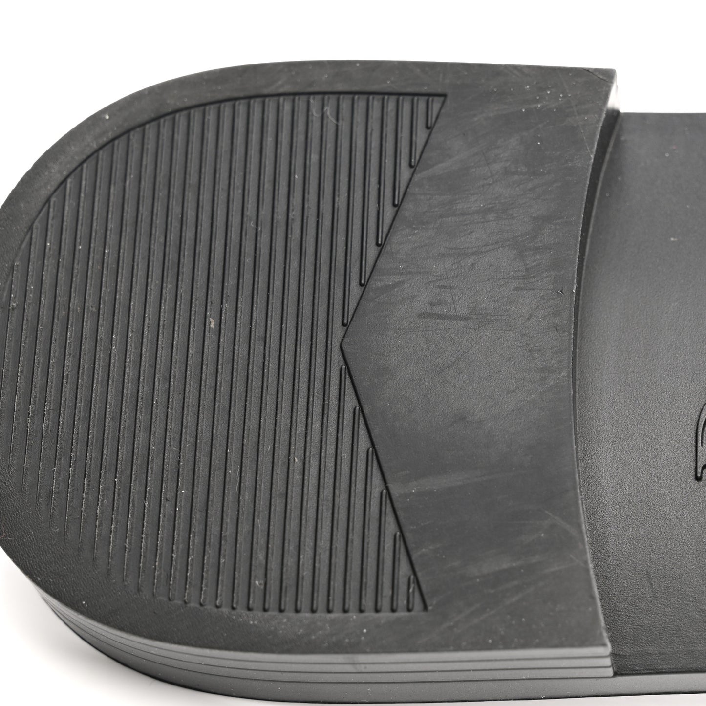 Shiny Technical Fabric Oblique Dio(r)evolution Slide Sandals 39 Black