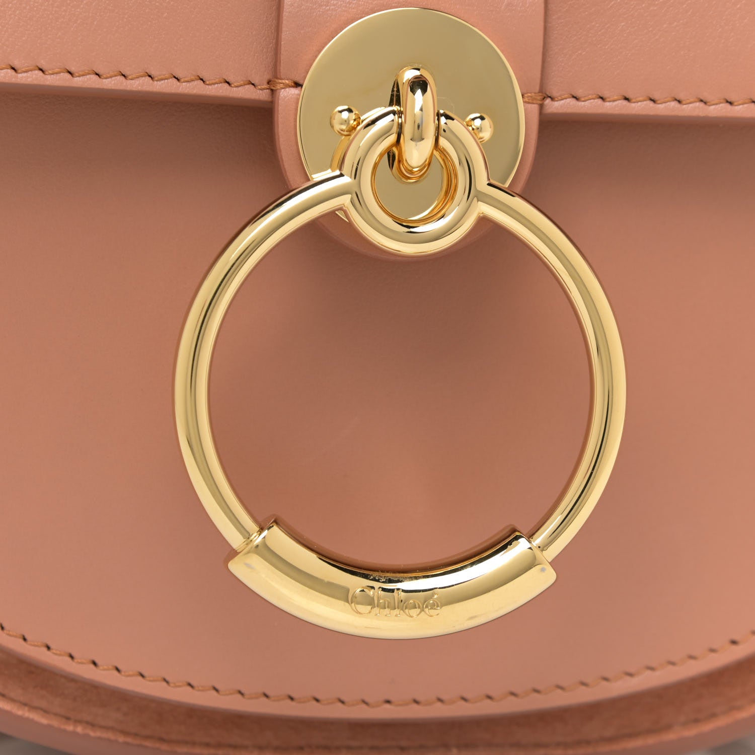 Chloe Calfskin Small Tess Bag Muted Brown 11 of 17