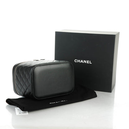 Chanel Lambskin Quilted Large Vanity Pouch Black 4 of 7