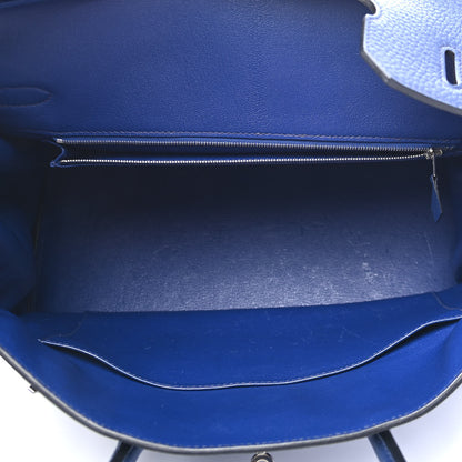 Hermes Taurillon Clemence Birkin 35 Bleu Saphir 4 of 10