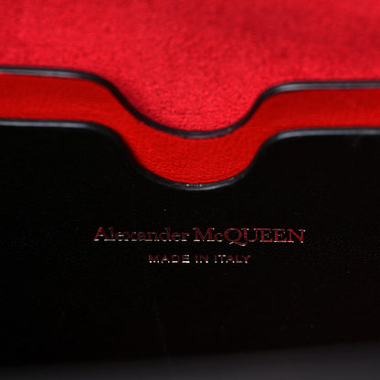 Alexander McQueen Crocodile Embossed Calfskin The Short Story Shoulder Bag Black 6 of 9