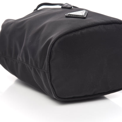 Prada Saffiano Tessuto Nylon Vela Bucket Wristlet Black 9 of 10