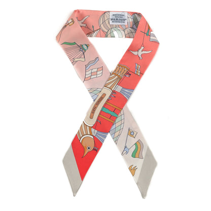 Hermes Silk Les Folies Du Ciel Twilly Grenadine Vert Multicolor 1 of 3