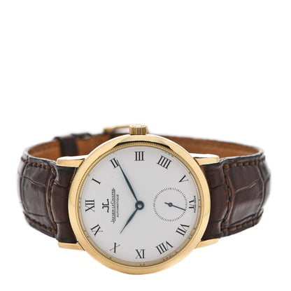 Jaeger-LeCoultre 18K Yellow Gold Alligator 35.5mm Gentilhomme Automatic Watch 155.1.9 2 of 6
