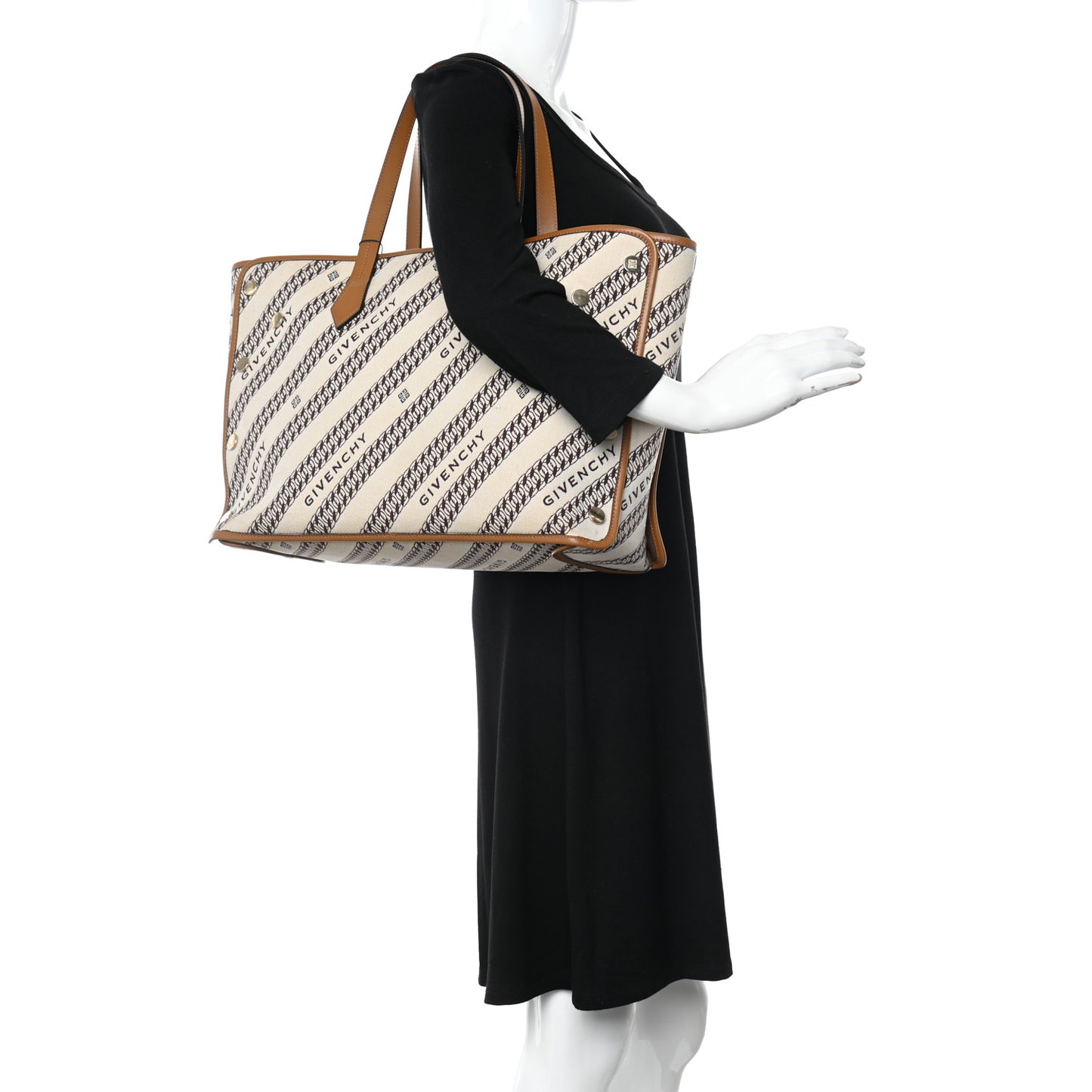Canvas Bond Shopper Tote Beige