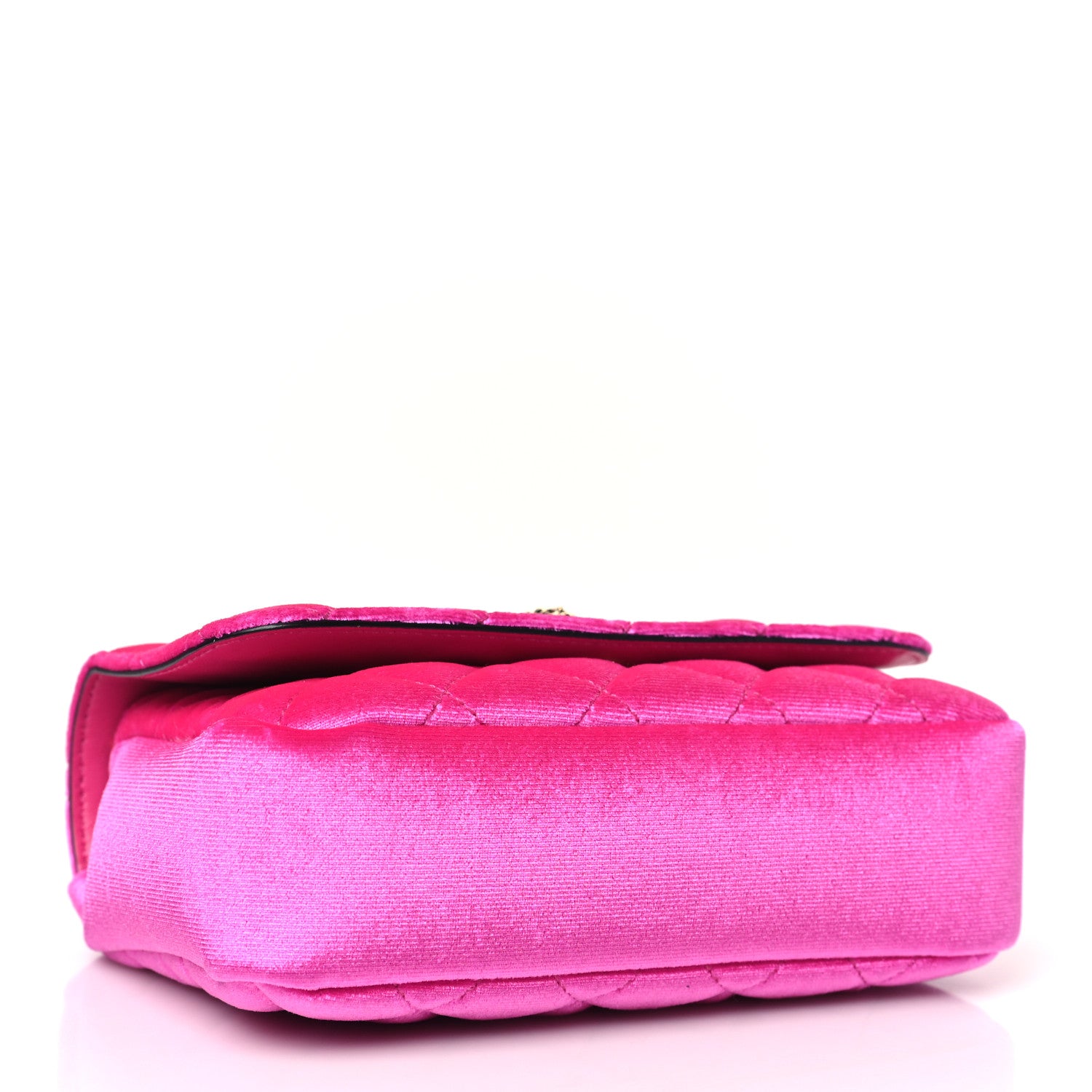 Versace Velvet Quilted Medusa Chain Crossbody Pink 4 of 8