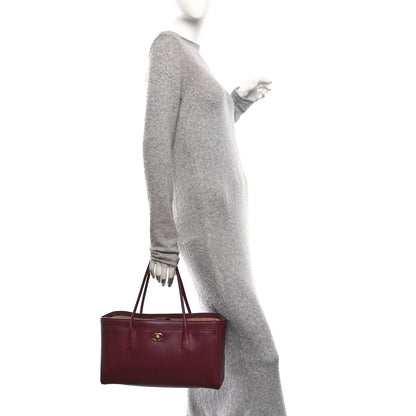 Chanel Calfskin Archetype Small Shopping Tote Dark Burgundy 2 of 10