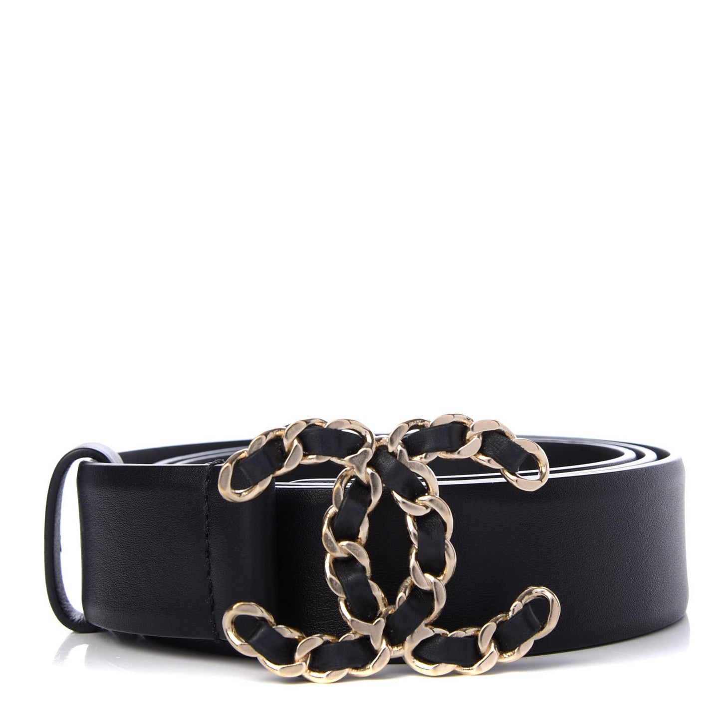 Lambskin CC Chain Belt 84 34 Black
