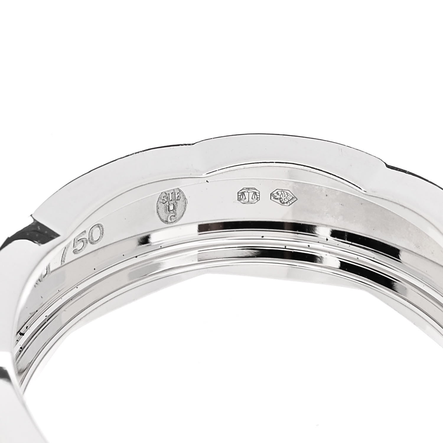 Chanel 18K White Gold Small Coco Crush Ring 54 6.75 6 of 7
