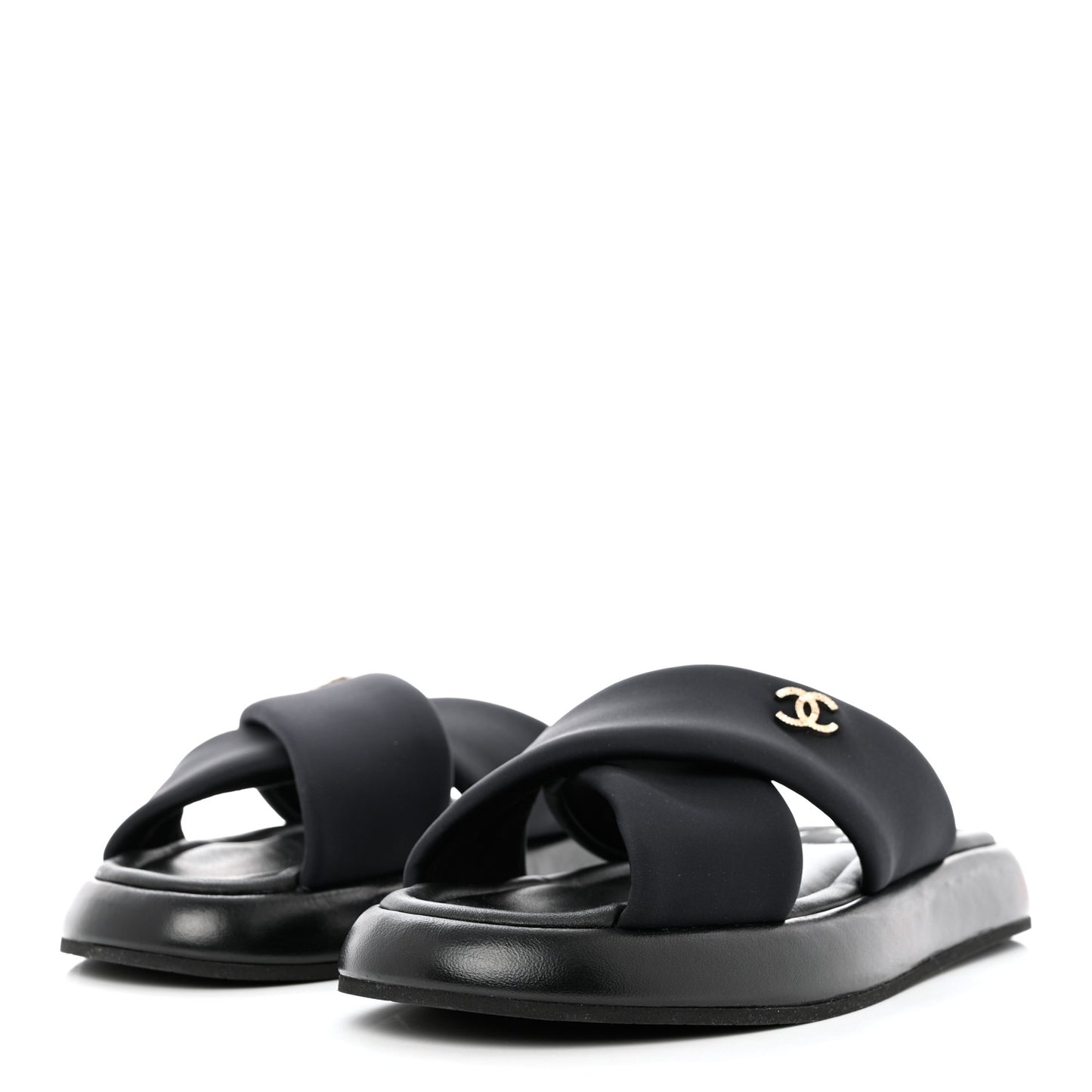 Fabric CC Mules Sandals 41 Black