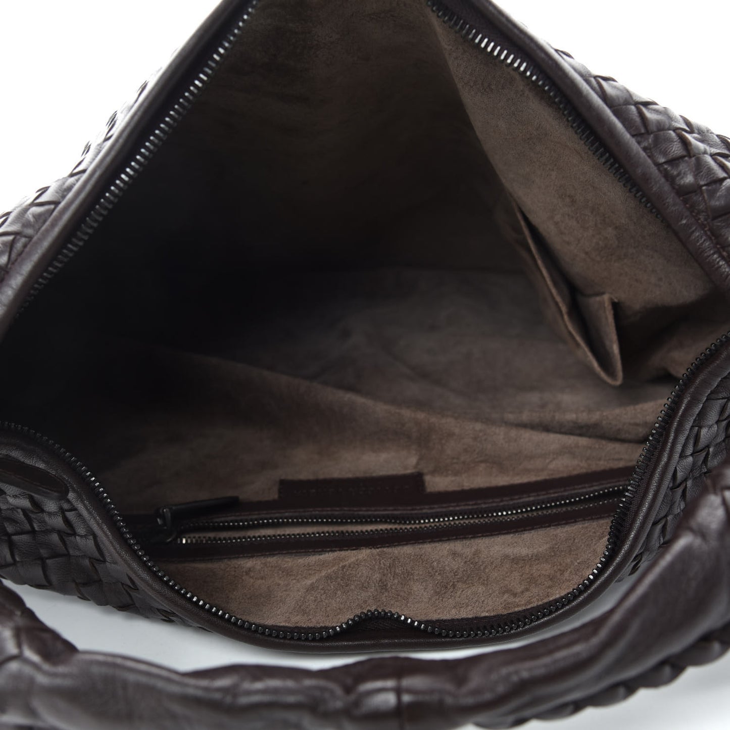 Nappa Intrecciato Large Veneta Hobo Ebano