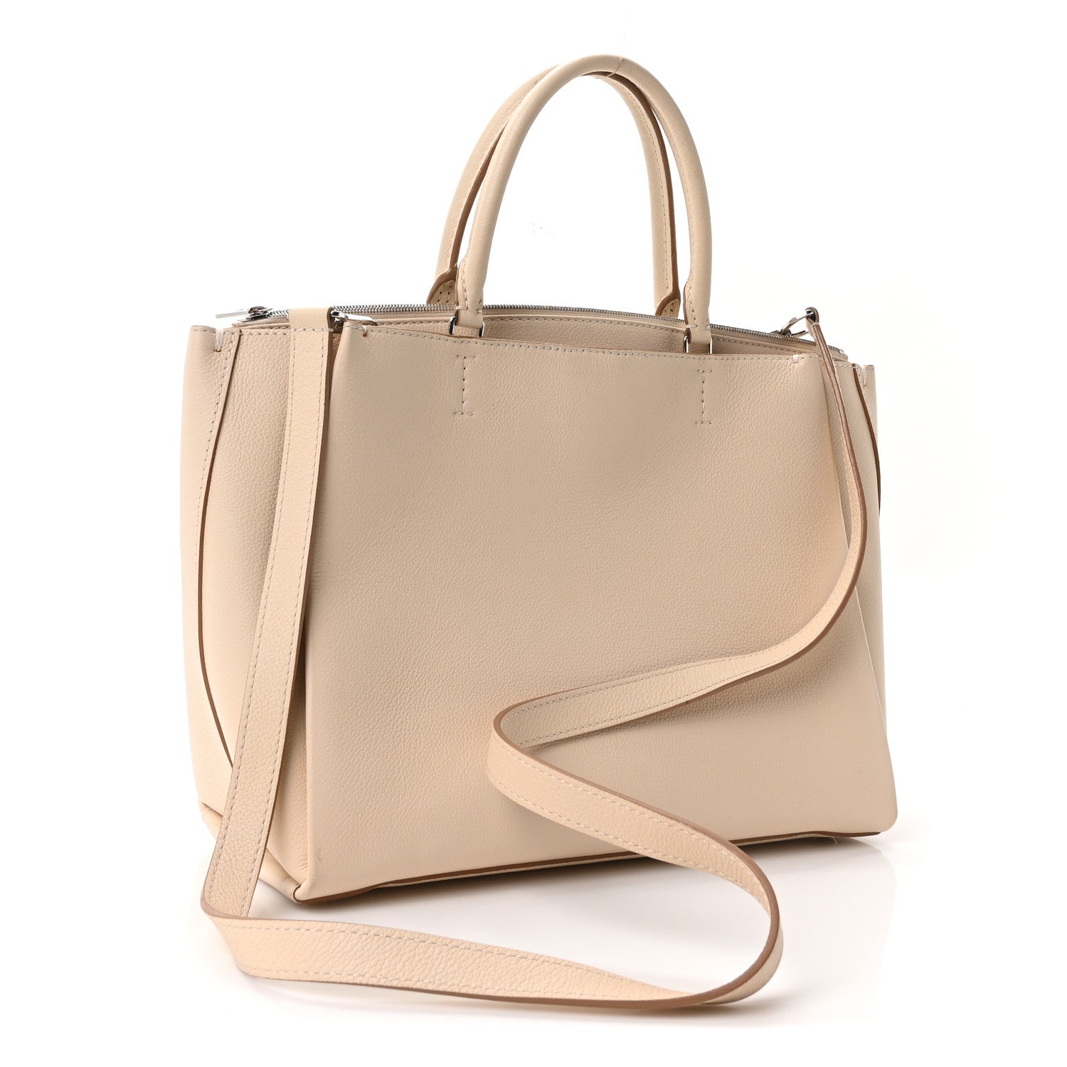 Louis Vuitton Calfskin Lockmeto Cream Beige 3 of 9