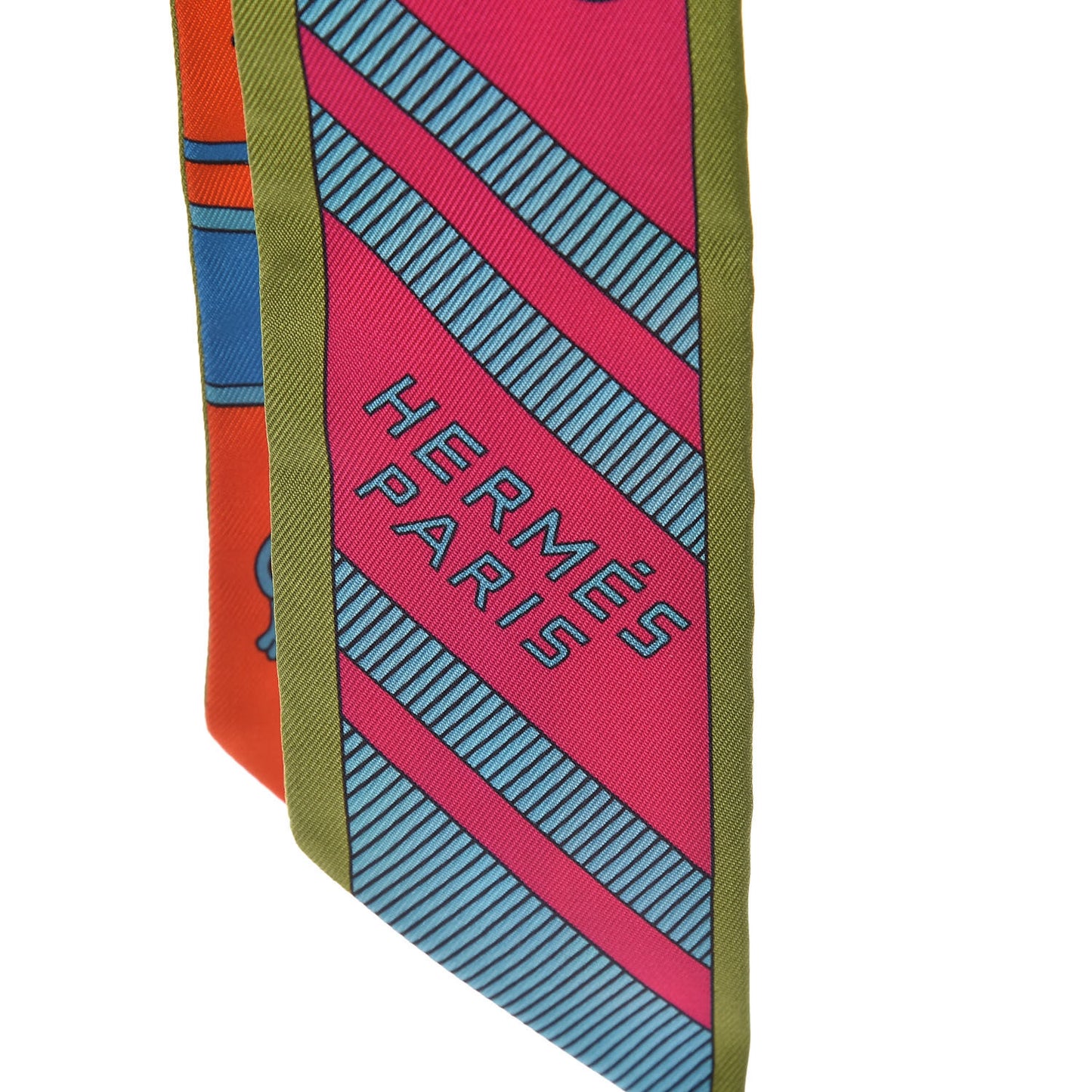 Silk Balade en Berline Twilly Fuchsia Orange Vert