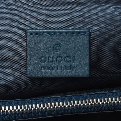 Gucci X SEGA Calfskin GUCCY Stars Mini Dome Shoulder Bag Dusty Turquoise Gold 7 of 9
