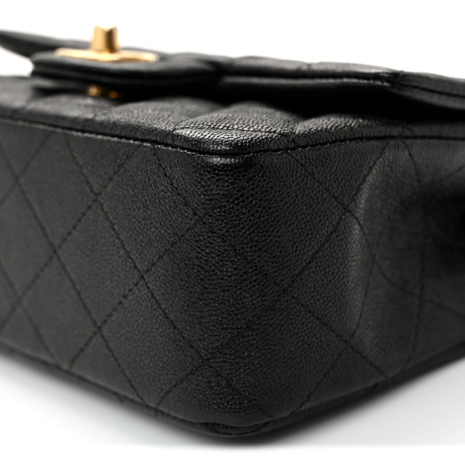 Chanel Caviar Quilted Mini Top Handle Rectangular Flap Black 10 of 10