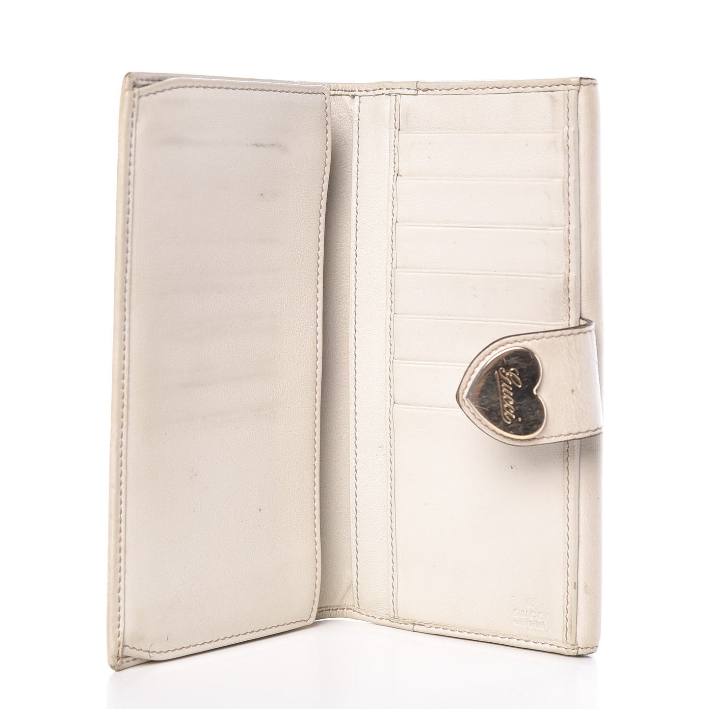 Monogram Heart Continental Wallet Off White