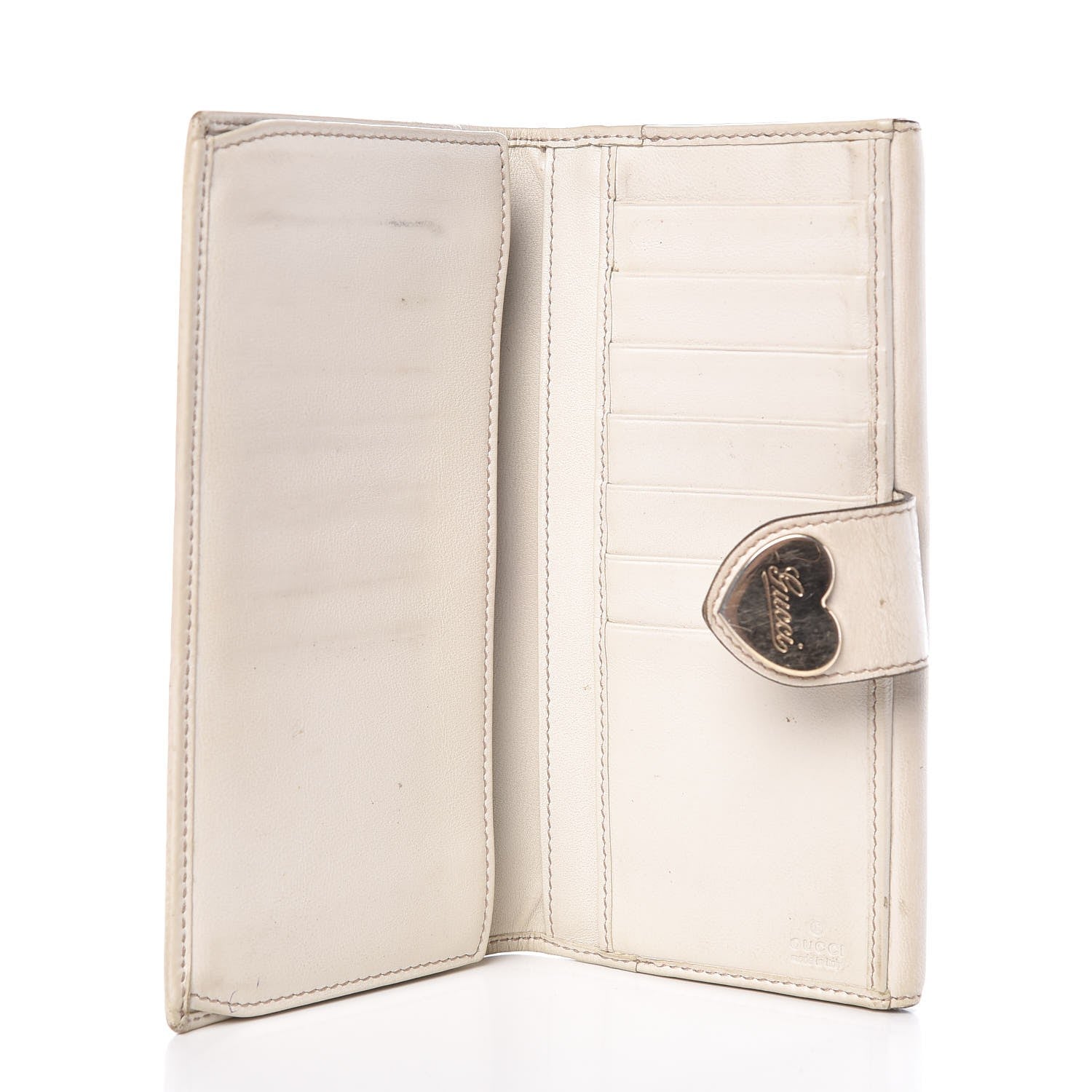 Gucci Monogram Heart Continental Wallet Off White 5 of 18