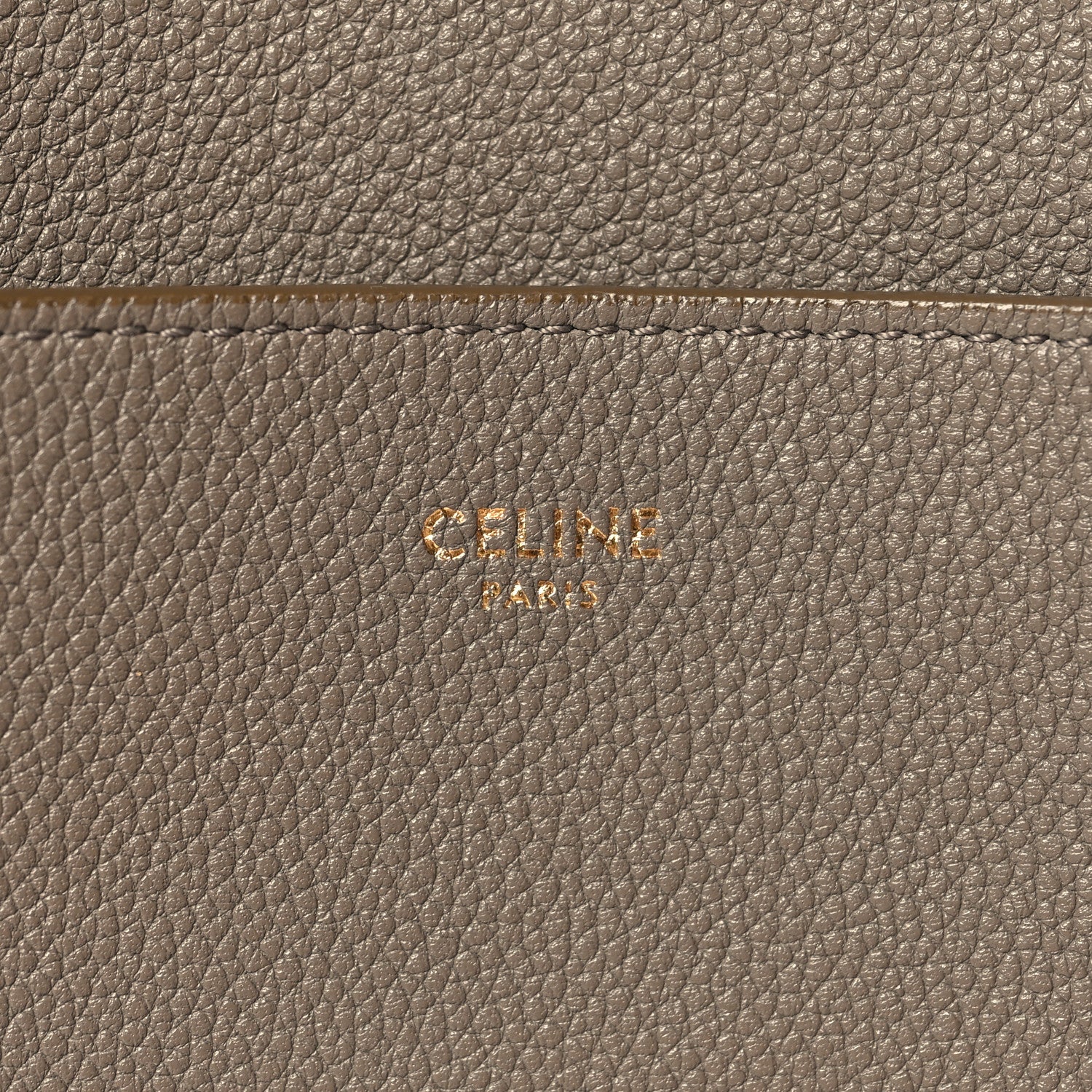 Celine Soft Grained Calfskin Sangle Bucket Bag Taupe 6 of 10