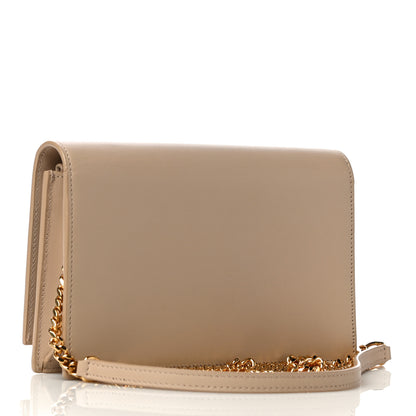 Saint Laurent Smooth Calfskin Classic Monogram Kate Tassel Chain Wallet Light Natural 2 of 9