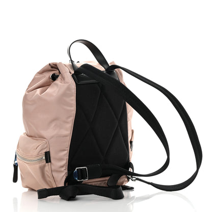 Burberry Nylon Logo Print Medium Rucksack Backpack Rose Beige 3 of 12