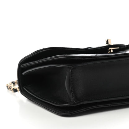 Chanel Calfskin Quilted Small Top Handle Flap Black 8 of 10
