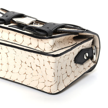 Proenza Schouler Calfskin Crocodile Embossed Micro PS1 Satchel Clay 7 of 7