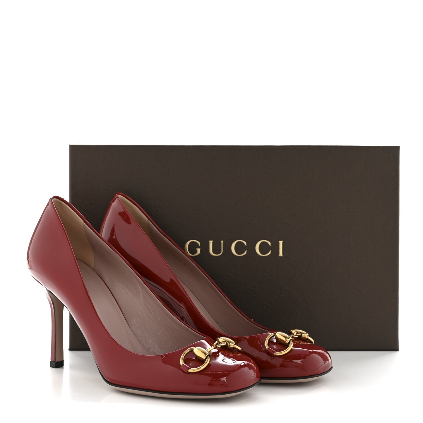 Vernice Crystal Horsebit Pumps 37 Rose Bed