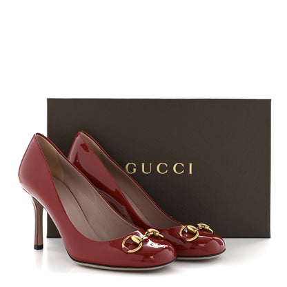 Gucci Vernice Crystal Horsebit Pumps 37 Rose Bed 12 of 12