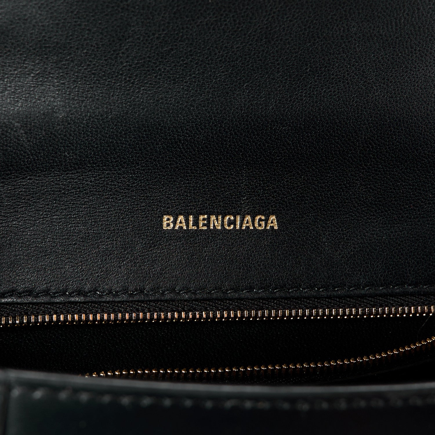 Balenciaga Shiny Box Calfskin Small Hourglass Top Handle Bag Black 6 of 14