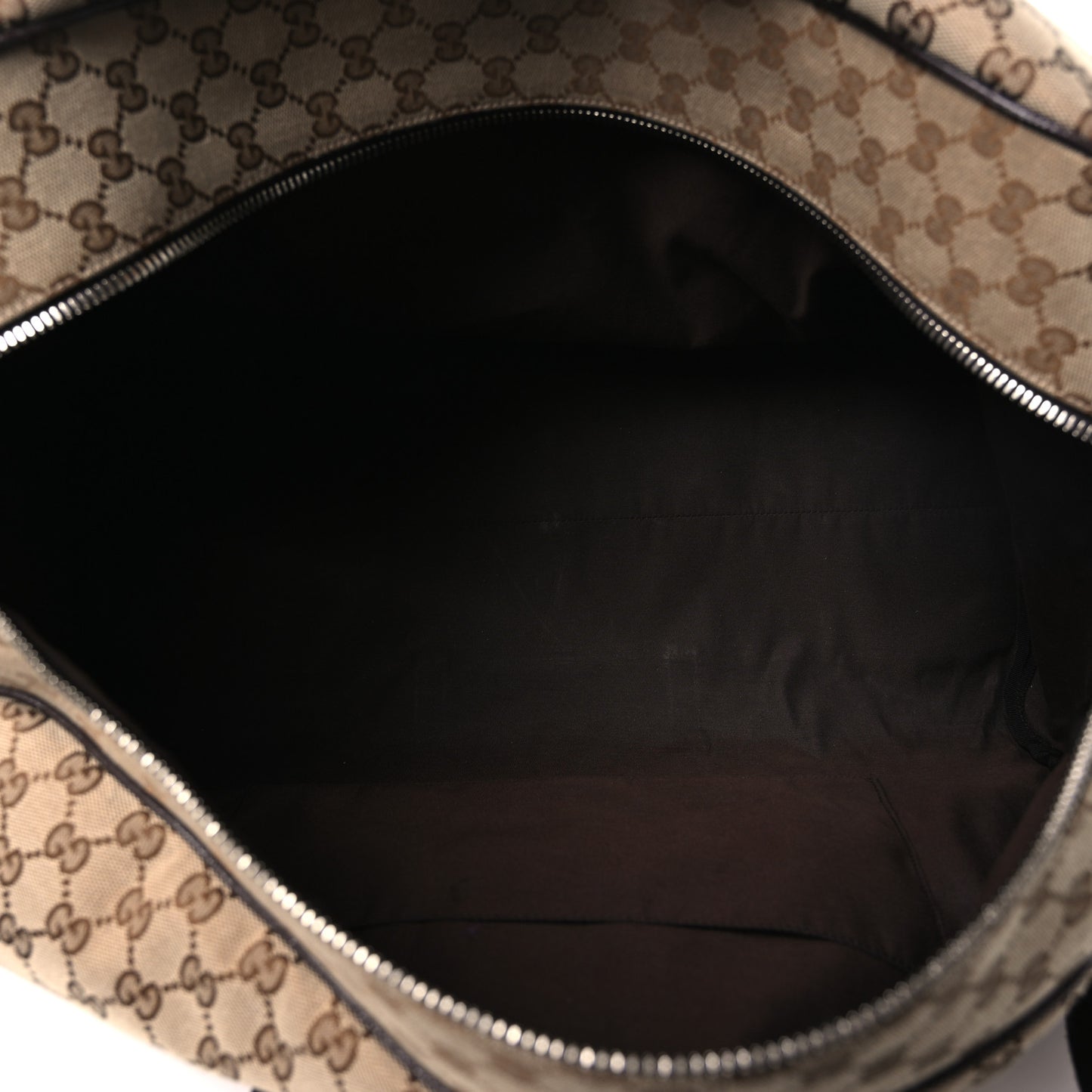 Monogram Dollar Calfskin Large Boston Duffle Bag Beige Ebony Testa di Moro Marrone Scuro